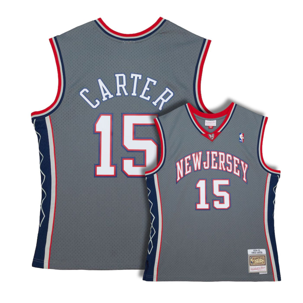 New Jersey Nets Vince Carter Gray 2004-05 Hardwood Classics Swingman Jersey