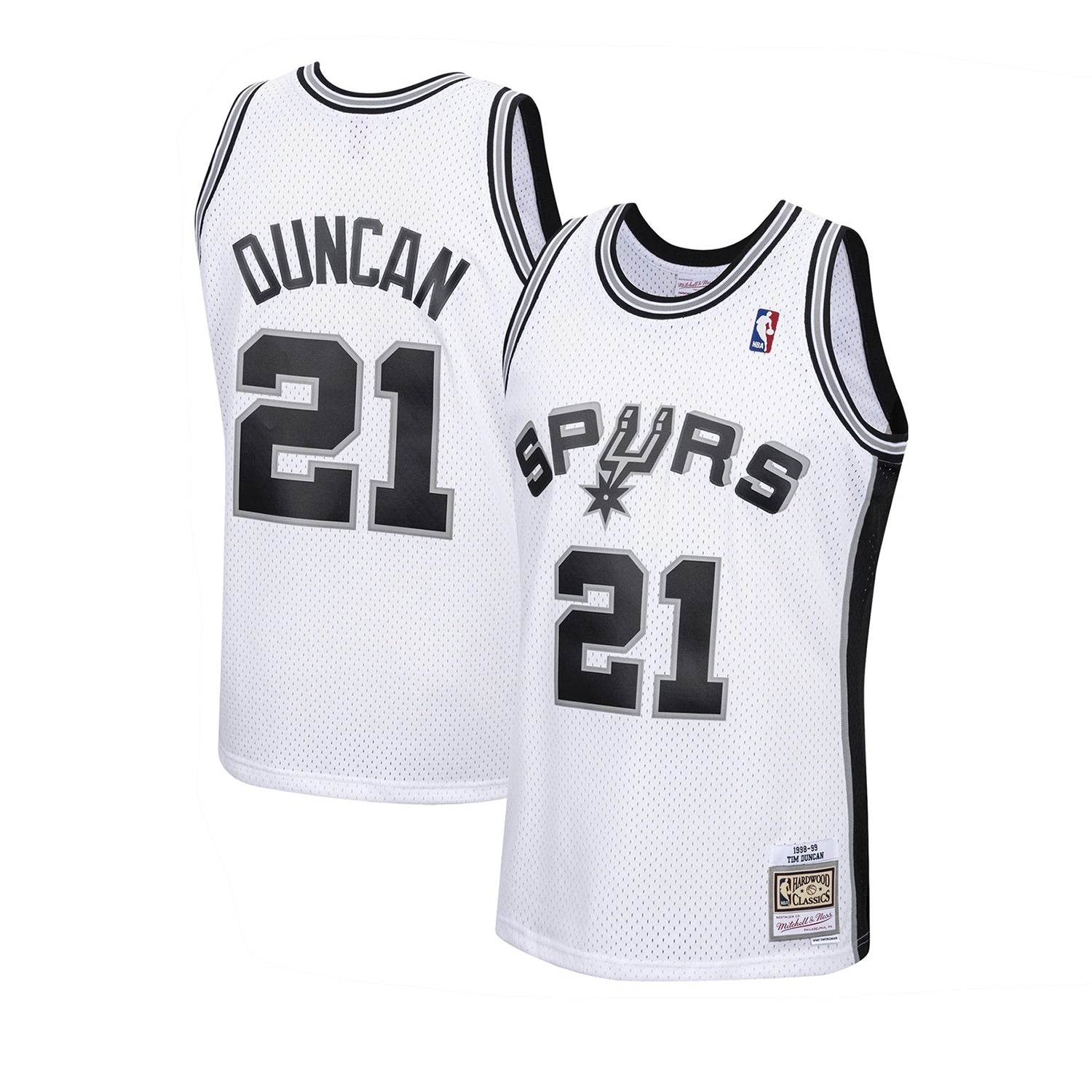 San Antonio Spurs Swingman Jersey Tim Duncan 1998 99 | Stitched Jersey RTJS 11876